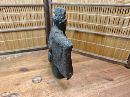 Antique 1900s Japanese Bronze Kabuki Dancer Statue 3.5kg Art Auction Japan