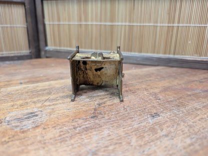 Japanese Antique 1940s Brass Kūkai Kobo Daishi Shingon Buddhist Monk Figure