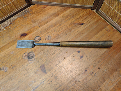 Japanese Antique Miya Daiku Giant Hand Forged Woodworking Chisel