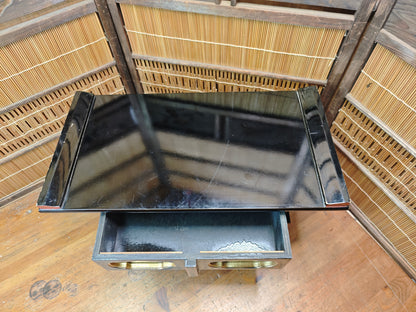 Japanese Antique Buddhist Altar Table Wooden Butsudan Stand Drawer