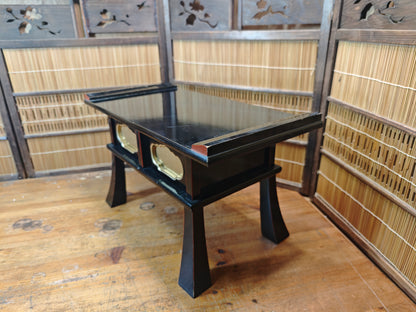 Japanese Antique Buddhist Altar Table Wooden Butsudan Stand Drawer