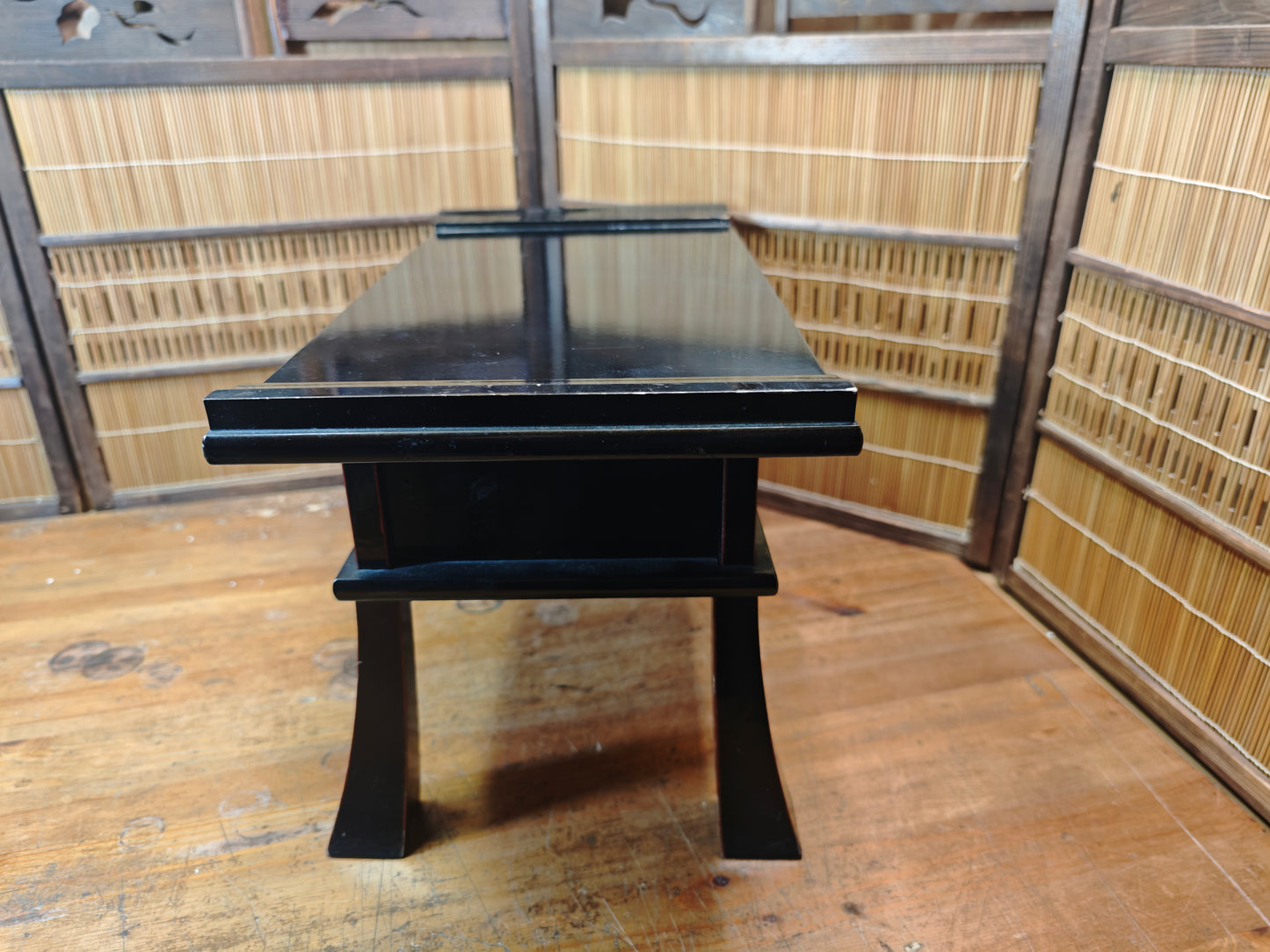 Japanese Antique Buddhist Altar Table Wooden Butsudan Stand Drawer
