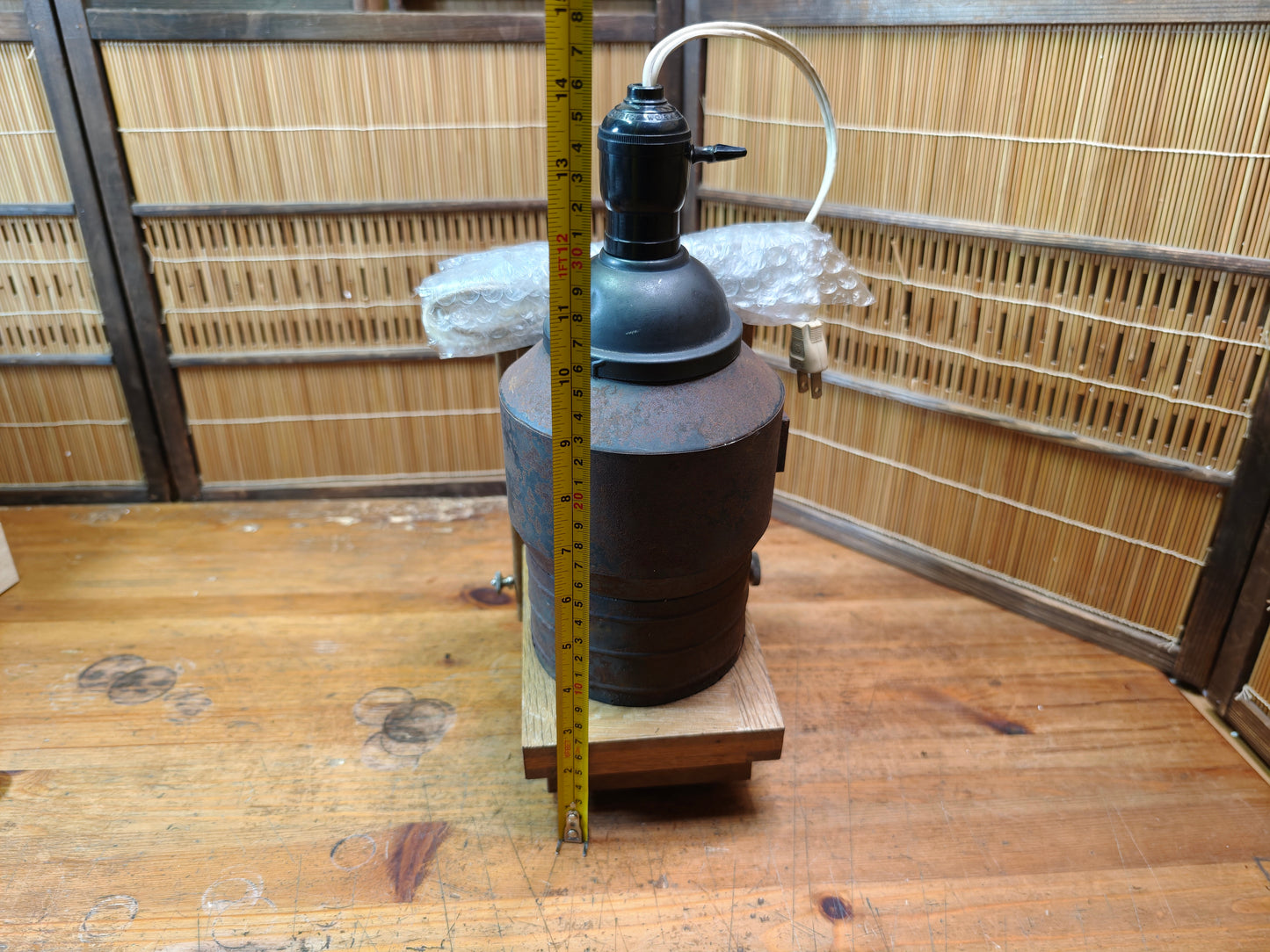 Japanese Taisho X-Ray Lamp Restored Antique Matsushita Electric