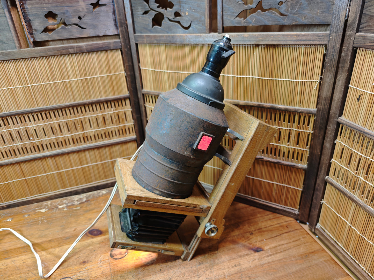 Japanese Taisho X-Ray Lamp Restored Antique Matsushita Electric
