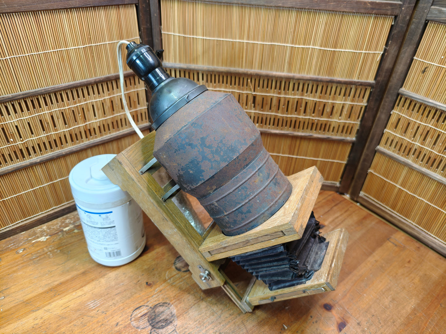 Japanese Taisho X-Ray Lamp Restored Antique Matsushita Electric