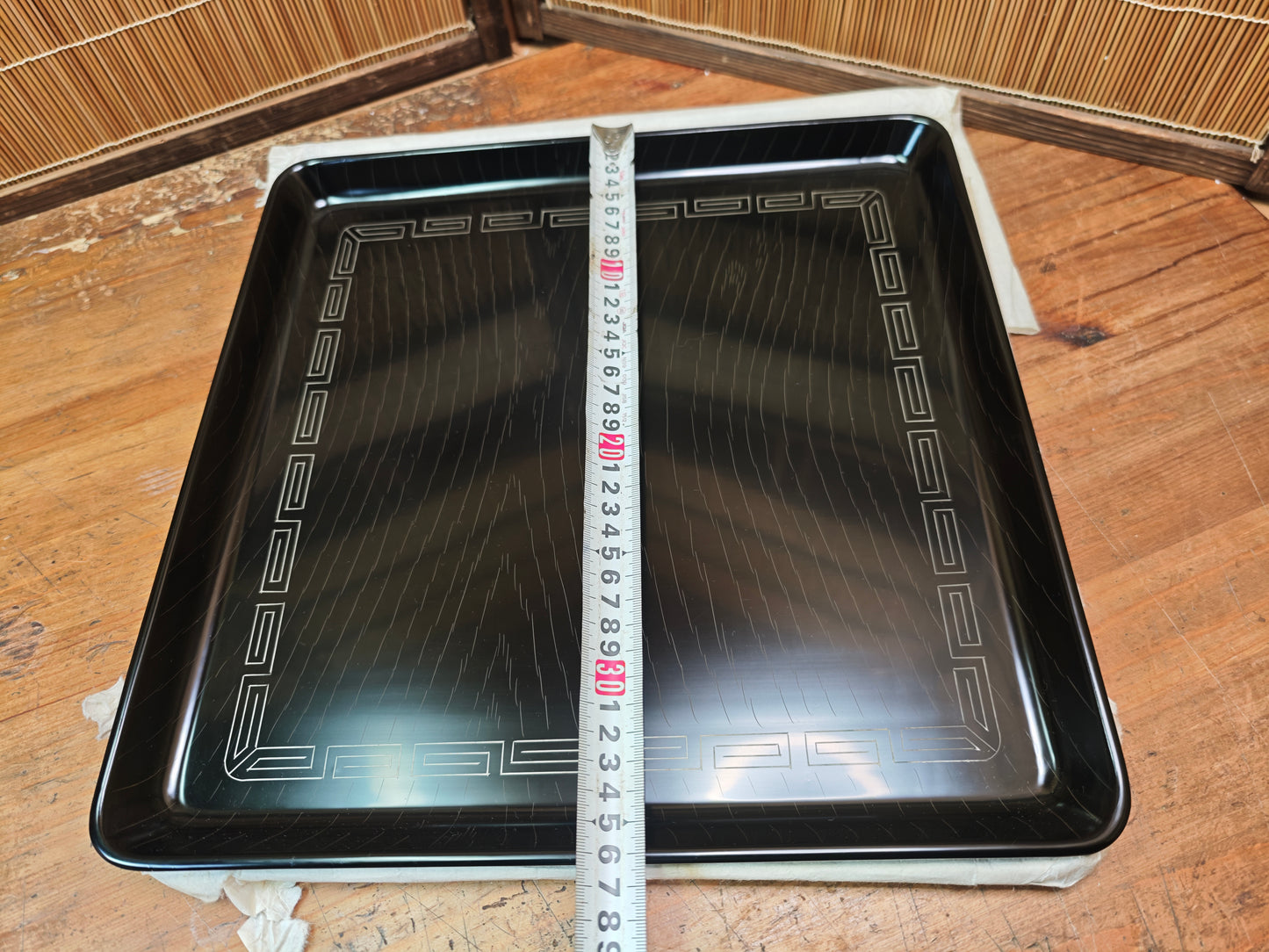Authentic Meiji Era Wajima Nuri Obon Tray Antique Japanese Lacquerware