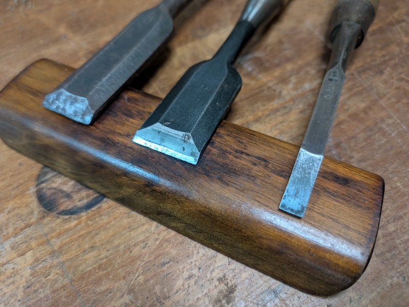 Japanese Big Steel Chisels Signed Carving Tool Set Antique Woodworking