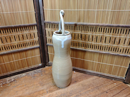 Japanese Hyotan Vase Shosuke Kiln Pottery Signed Box Document Vintage