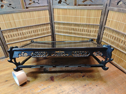 Japanese Kokutan Bonsai Display Table Kadai Ebony Stand Vintage Japan