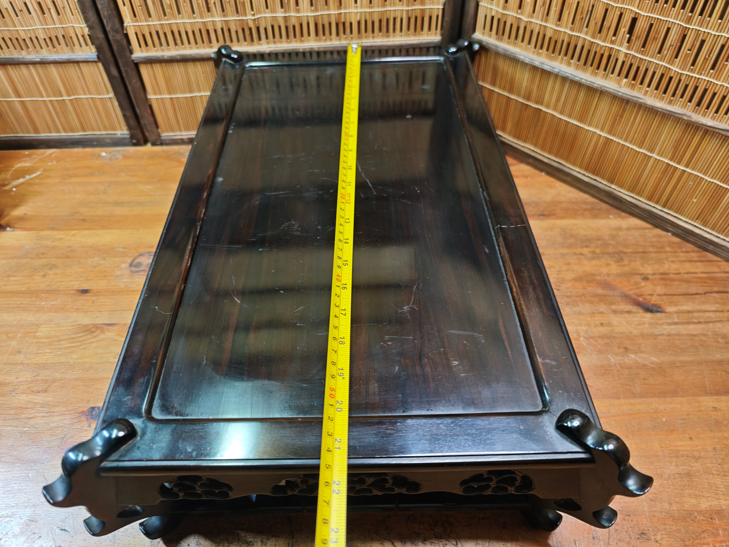 Japanese Kokutan Bonsai Display Table Kadai Ebony Stand Vintage Japan