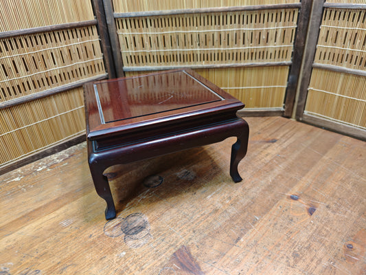 Japanese Kokutan Ebony Style Wood Bonsai Kadai Vintage Plant Stand Japan