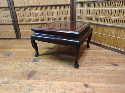 Japanese Kokutan Ebony Style Wood Bonsai Kadai Vintage Plant Stand Japan