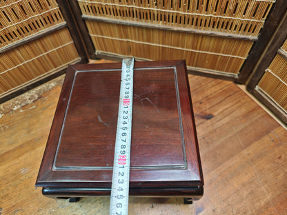 Japanese Kokutan Ebony Style Wood Bonsai Kadai Vintage Plant Stand Japan
