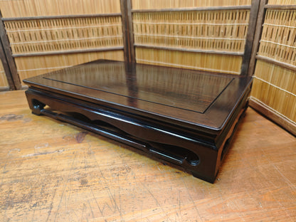 Vintage Japanese Kokutan Style Bonsai Table Kadai Display Stand