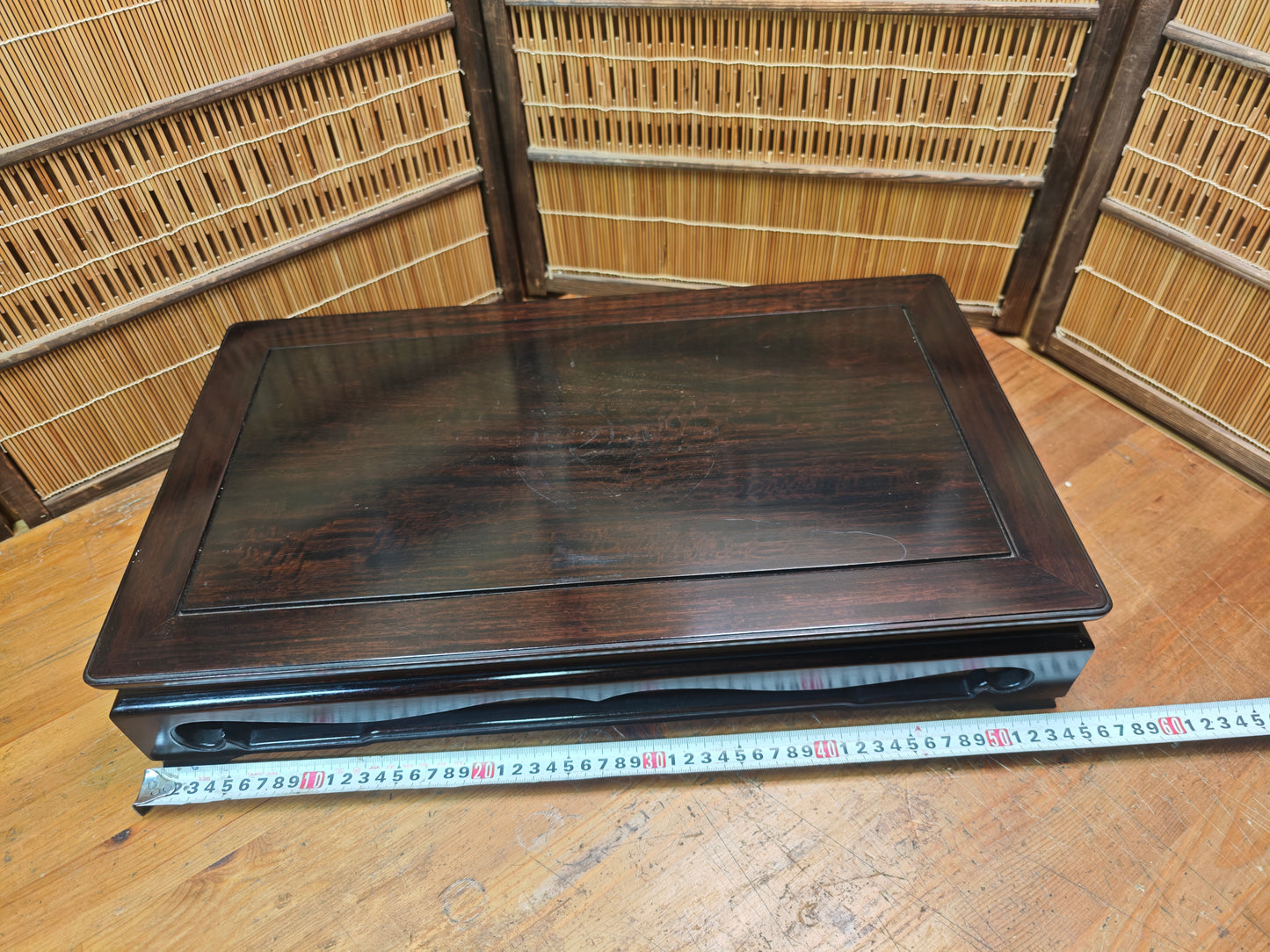 Vintage Japanese Kokutan Style Bonsai Table Kadai Display Stand