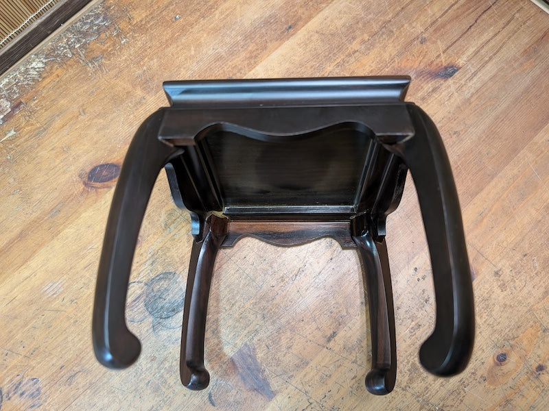 Vintage Japanese Bonsai Table Kadai 1970s Kokutan Style Wood Display Stand