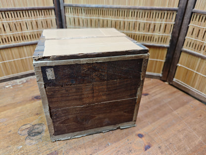 Japanese Meiji Takatori Mizusashi Tea Water Jar Bamboo Lid Tōdai-ji Auction JP