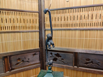 Japanese Nambu Cast Iron Hanging Lantern Wind Bell Lucky Charm Japan