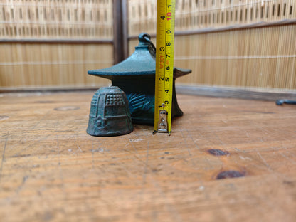 Japanese Nambu Cast Iron Hanging Lantern Wind Bell Lucky Charm Japan