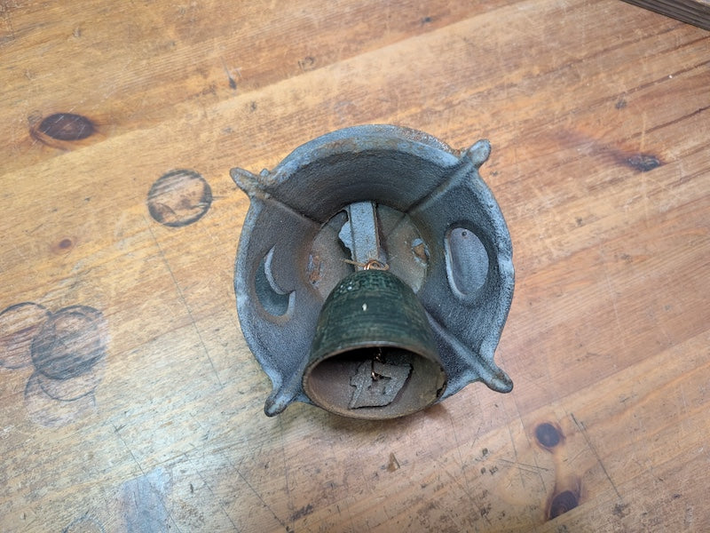 Japanese Vintage Nambu Cast Iron Hanging Lantern Wind Bell Lucky Charm