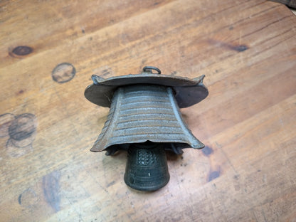 Japanese Vintage Nambu Cast Iron Hanging Lantern Wind Bell Lucky Charm