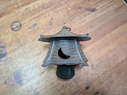 Japanese Vintage Nambu Cast Iron Hanging Lantern Wind Bell Lucky Charm