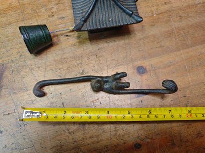 Japanese Nambu Cast Iron Hanging Lantern Wind Bell Lucky Charm Japan