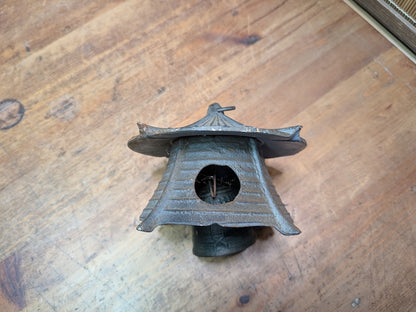 Japanese Vintage Nambu Cast Iron Hanging Lantern Wind Bell Lucky Charm
