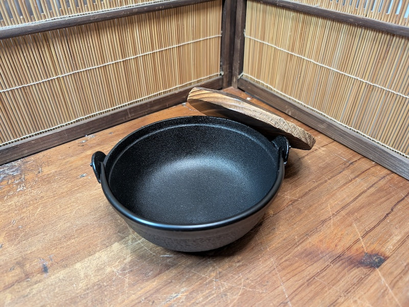 Japanese Nambu Cast Iron Sukiyaki Pot 1990s Unused With Lid Japan
