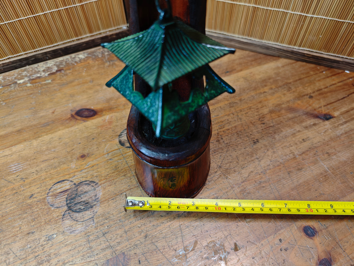 Japanese Nambu Tekki Wind Bell in Handmade Bamboo Art Vintage 1950s