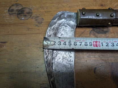 1950s Japanese Ninja Kama Samurai Weapon Signed Forged Steel Artifact