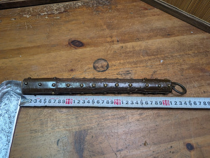 1950s Japanese Ninja Kama Samurai Weapon Signed Forged Steel Artifact