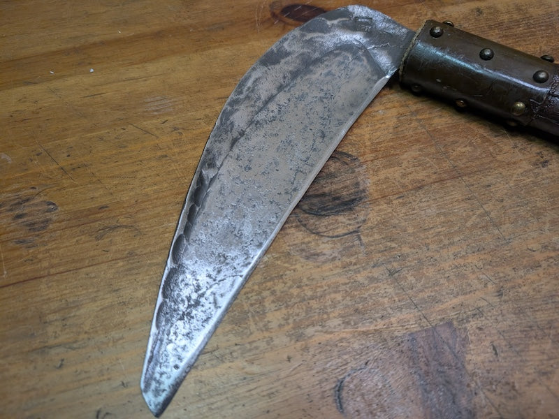 1950s Japanese Ninja Kama Samurai Weapon Signed Forged Steel Artifact