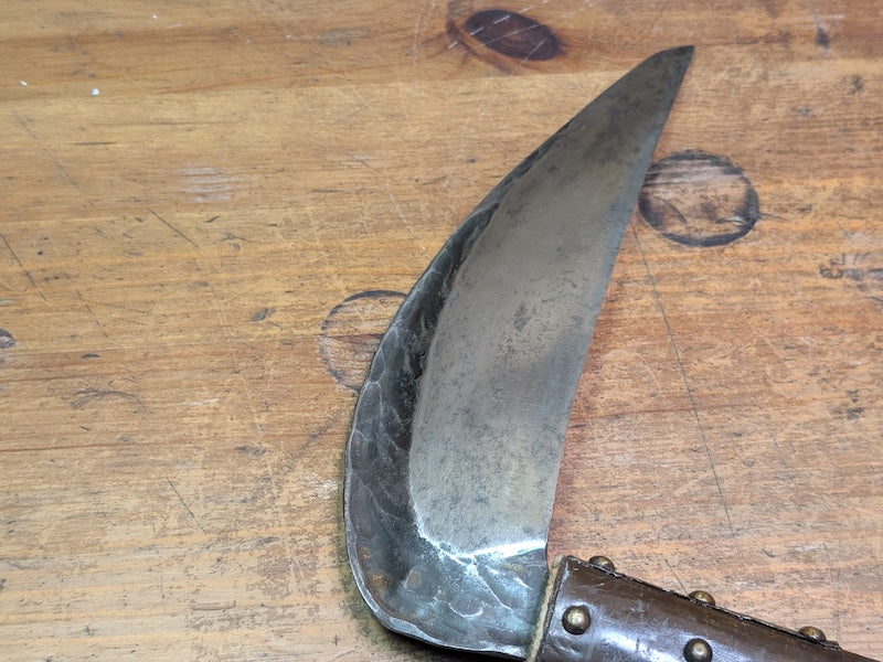 1950s Japanese Ninja Kama Samurai Weapon Signed Forged Steel Artifact