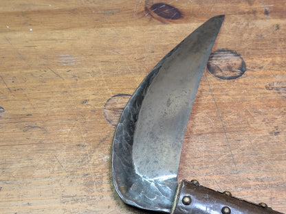 1950s Japanese Ninja Kama Samurai Weapon Signed Forged Steel Artifact