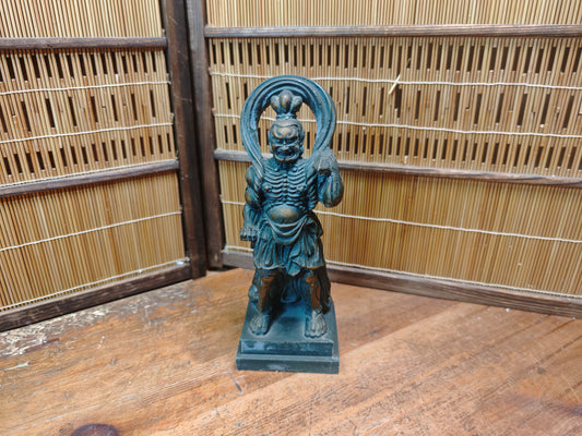 Japanese Niō Guardian Statue 1960s Showa Kongō Rikishi Temple Figure Rare