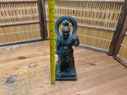 Japanese Niō Guardian Statue 1960s Showa Kongō Rikishi Temple Figure Rare