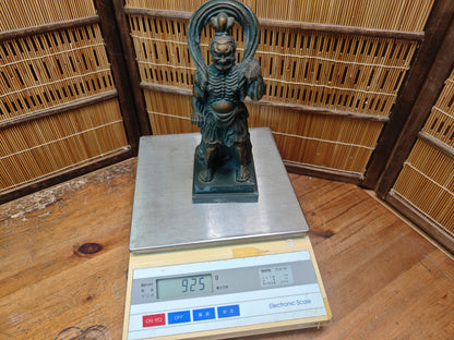Japanese Niō Guardian Statue 1960s Showa Kongō Rikishi Temple Figure Rare