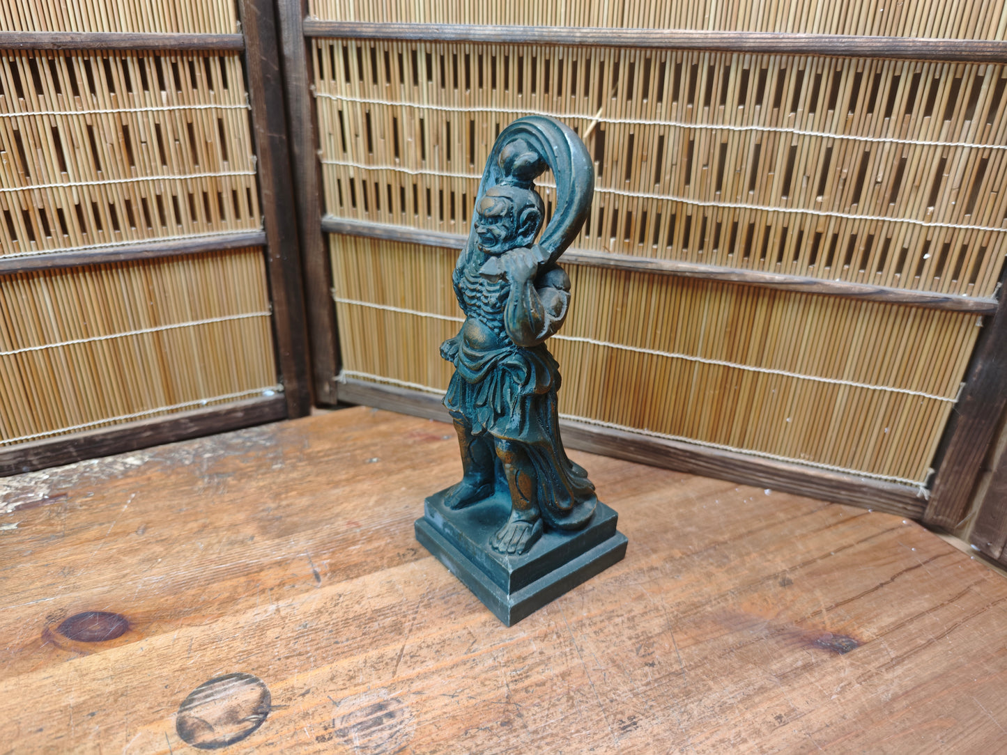 Japanese Niō Guardian Statue 1960s Showa Kongō Rikishi Temple Figure Rare