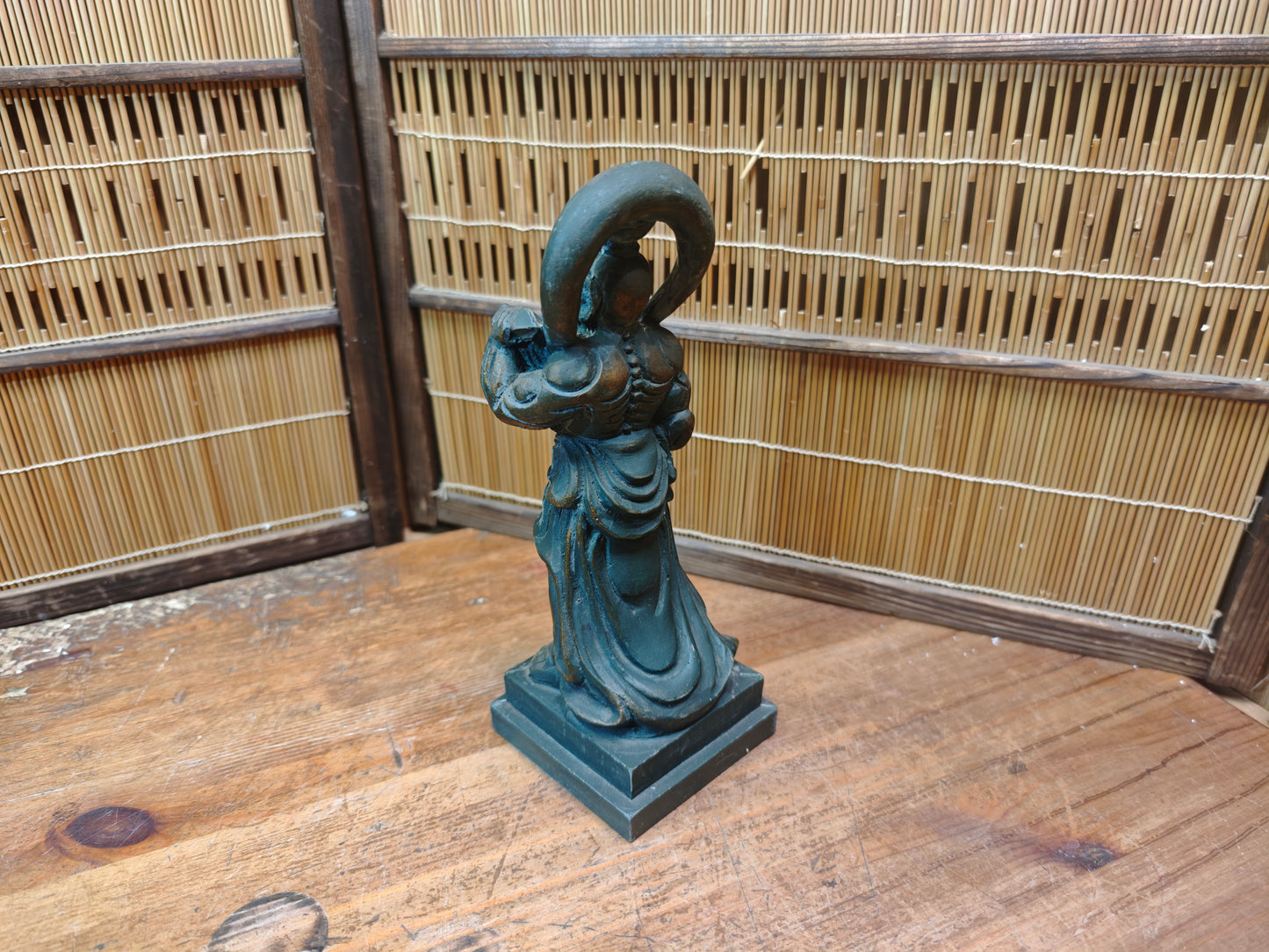 Japanese Niō Guardian Statue 1960s Showa Kongō Rikishi Temple Figure Rare