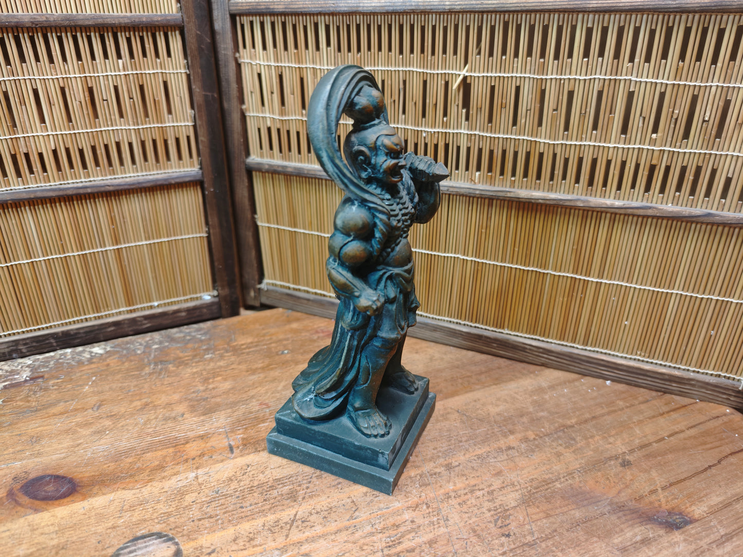 Japanese Niō Guardian Statue 1960s Showa Kongō Rikishi Temple Figure Rare