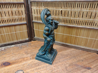 Japanese Niō Guardian Statue 1960s Showa Kongō Rikishi Temple Figure Rare