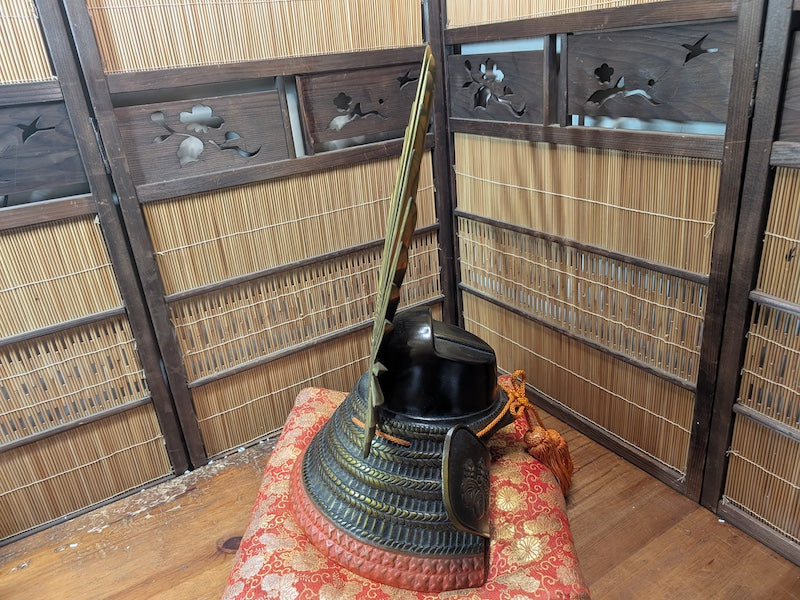 Japanese Samurai Kabuto Helmet 兜 Authentic Antique Armor Auction Japan