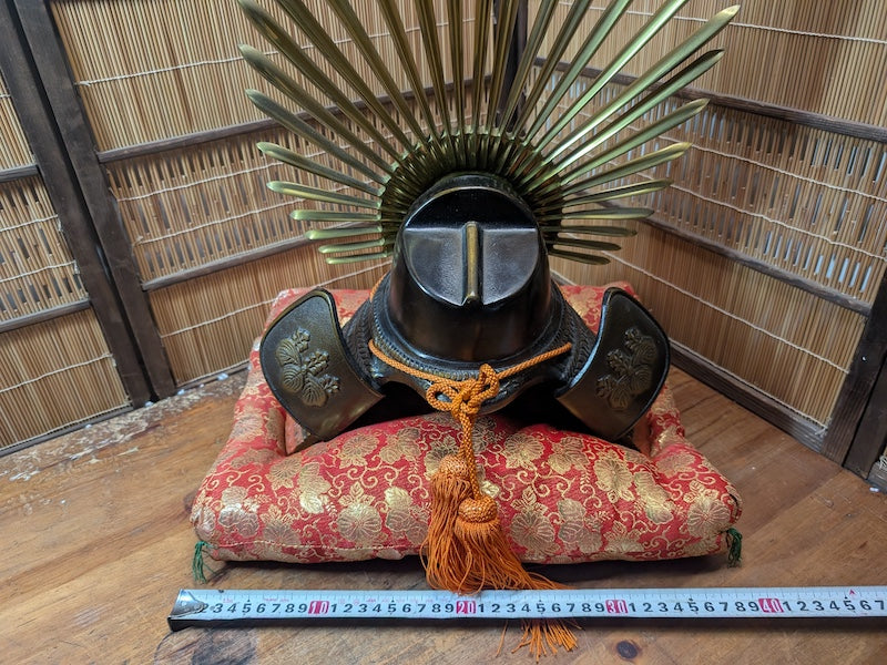 Japanese Samurai Kabuto Helmet 兜 Authentic Antique Armor Auction Japan