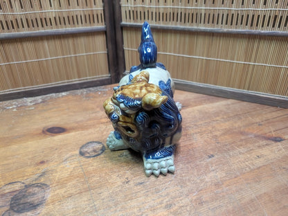 Japanese Shisa Lion Statue Okinawa Left-Side Female Good Luck Charm Japan