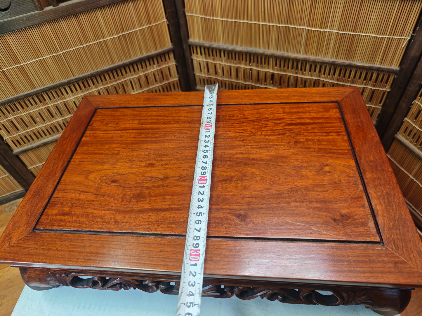 Rare Japanese Tokusen Sakura Wood Bonsai Display Table TR-101 Box