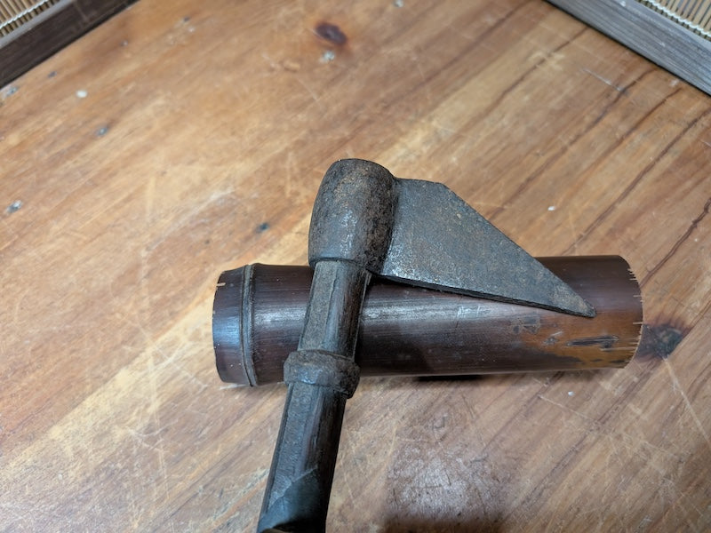 Authentic Japanese Firefighter Hand Hook Antique Showa Era Tool Japan