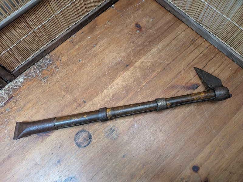 Rare 1930s Japanese Firefighter Hand Hook Ibunkai Antique Rescue Tool Japan