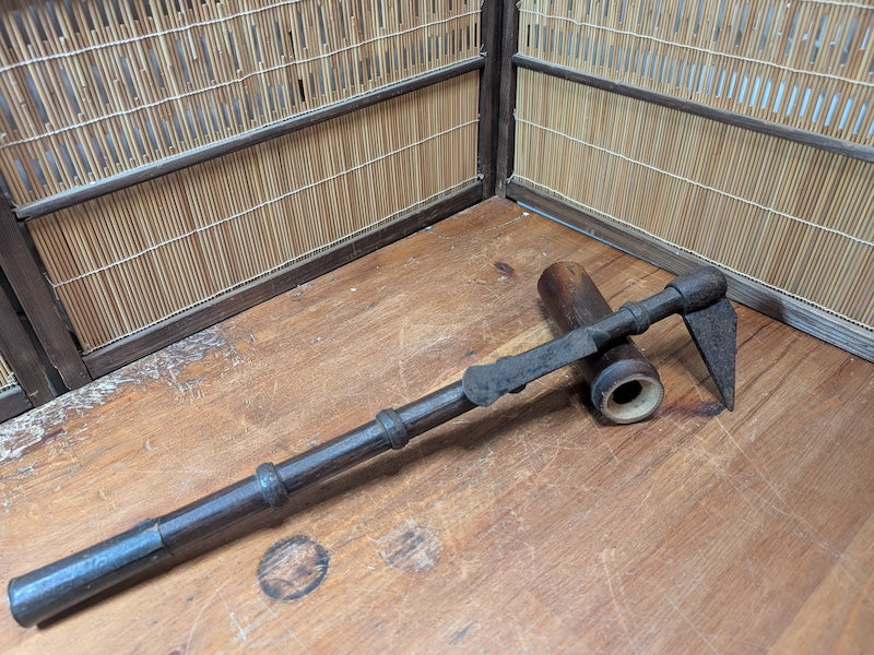 Authentic Japanese Firefighter Hand Hook Antique Showa Era Tool Japan