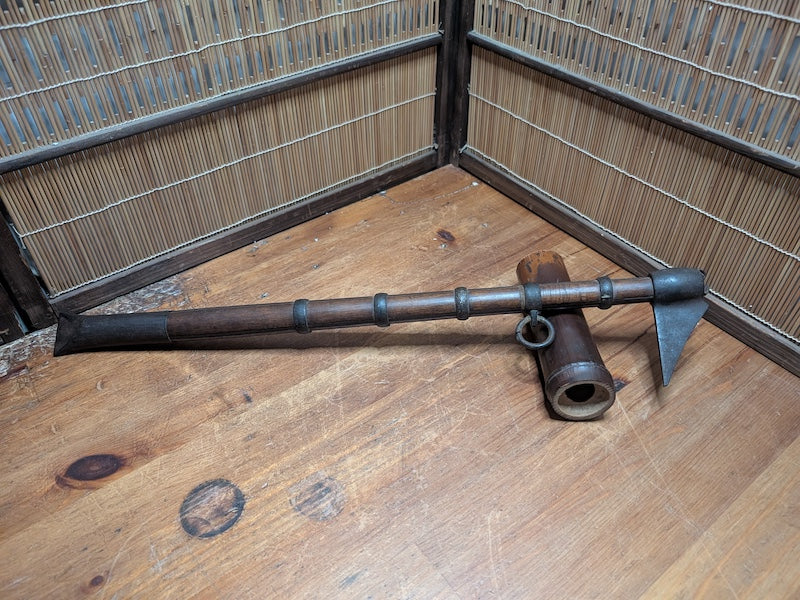 Antique Japanese Firefighter Hook Tool Ibunkai Vintage Japan Auction